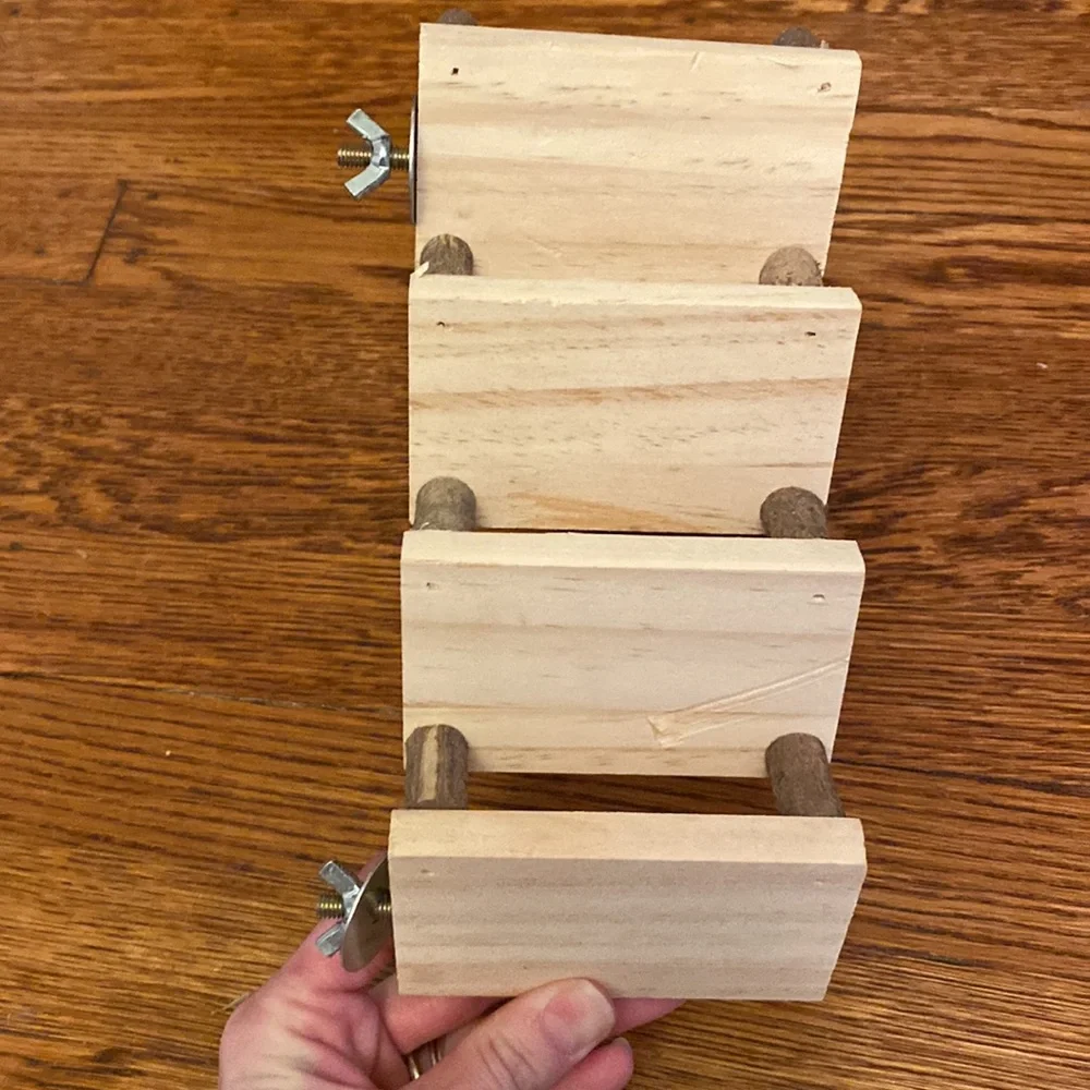 NWOT Set of Hamster Rat Small Animal Wood Bridge & Steps